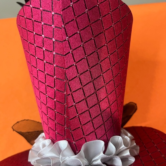 Elegant Black and Pink Fascinator Headband - Picture 11 of 11